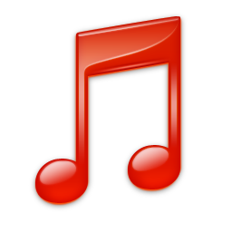 Red iTunes Icon 256x256 png